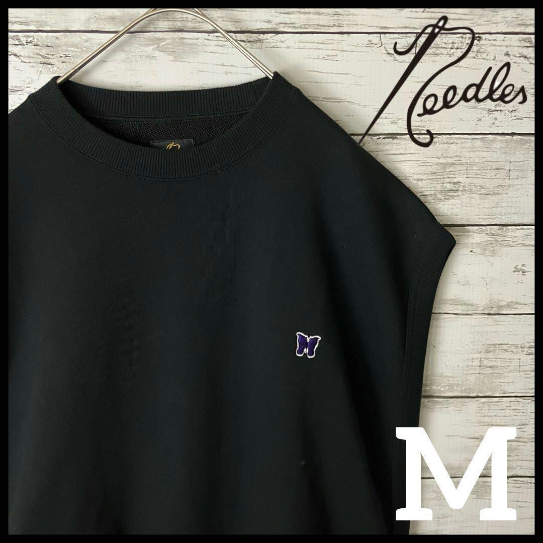 ラッキー35e ニードルス パピヨン ワッペンロゴ ノースリーブスウェット