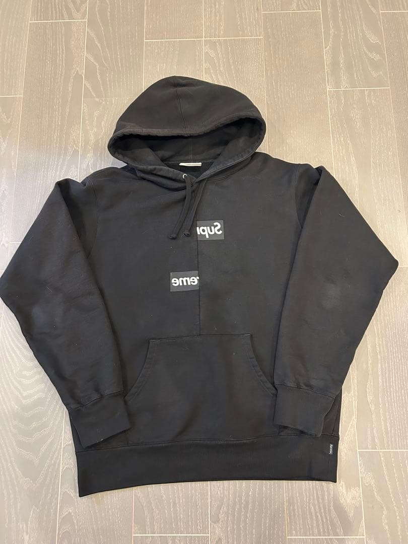 Supreme×Commedes Garcons スウェットパーカー