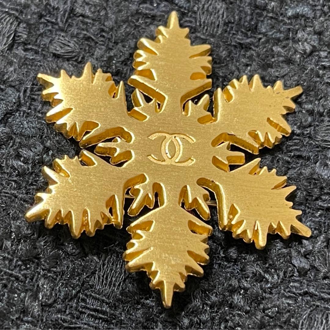 ジョージさん専用シャネル　ヴィンテージ　雪の結晶　ブローチ　稀少美品