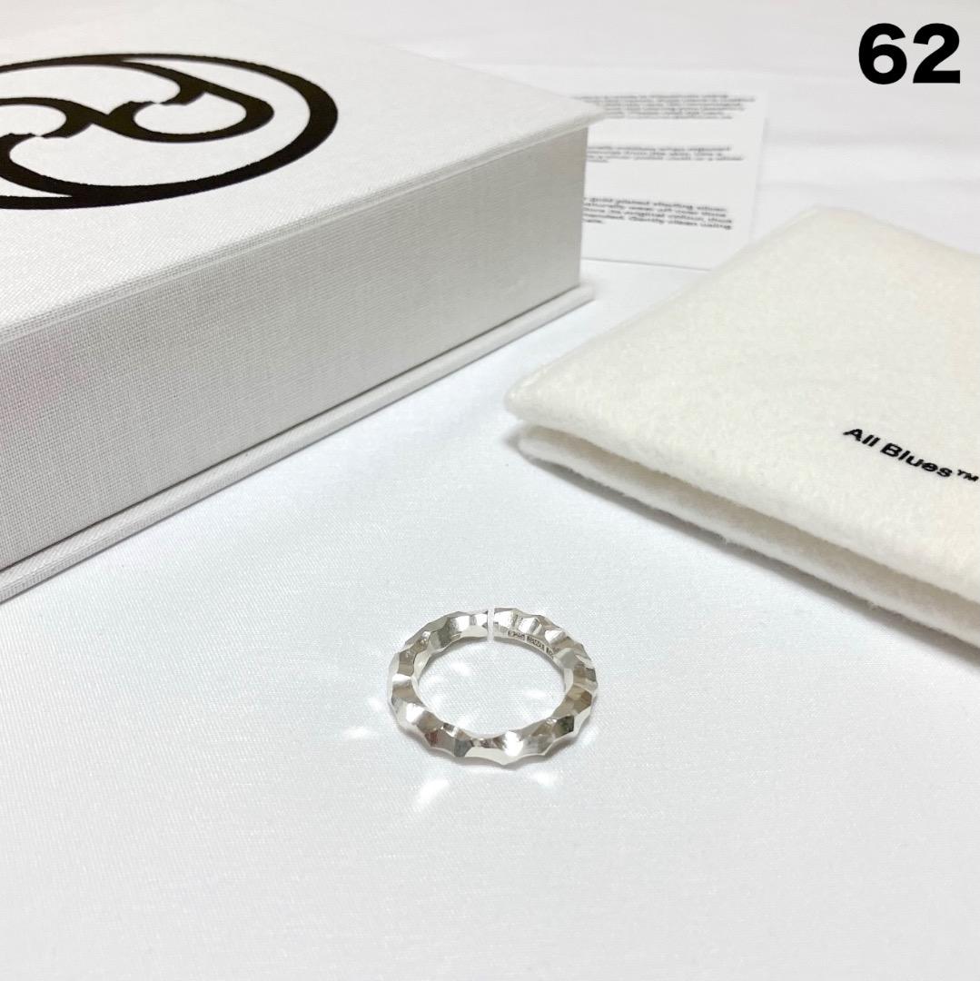 新品 62 All Blues シルバーリング 銀 指輪 カフ 岩 18200