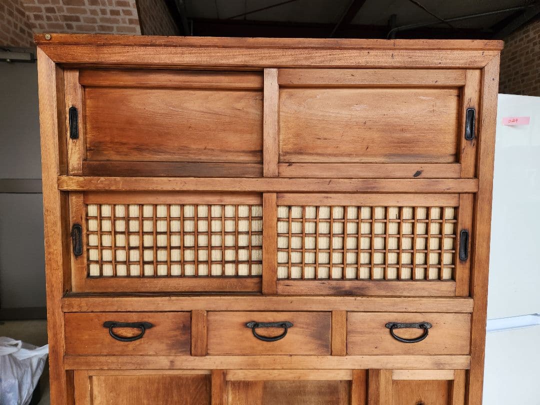 水屋箪笥　時代箪笥アンティークヴィンテージ古家具古民家古民具