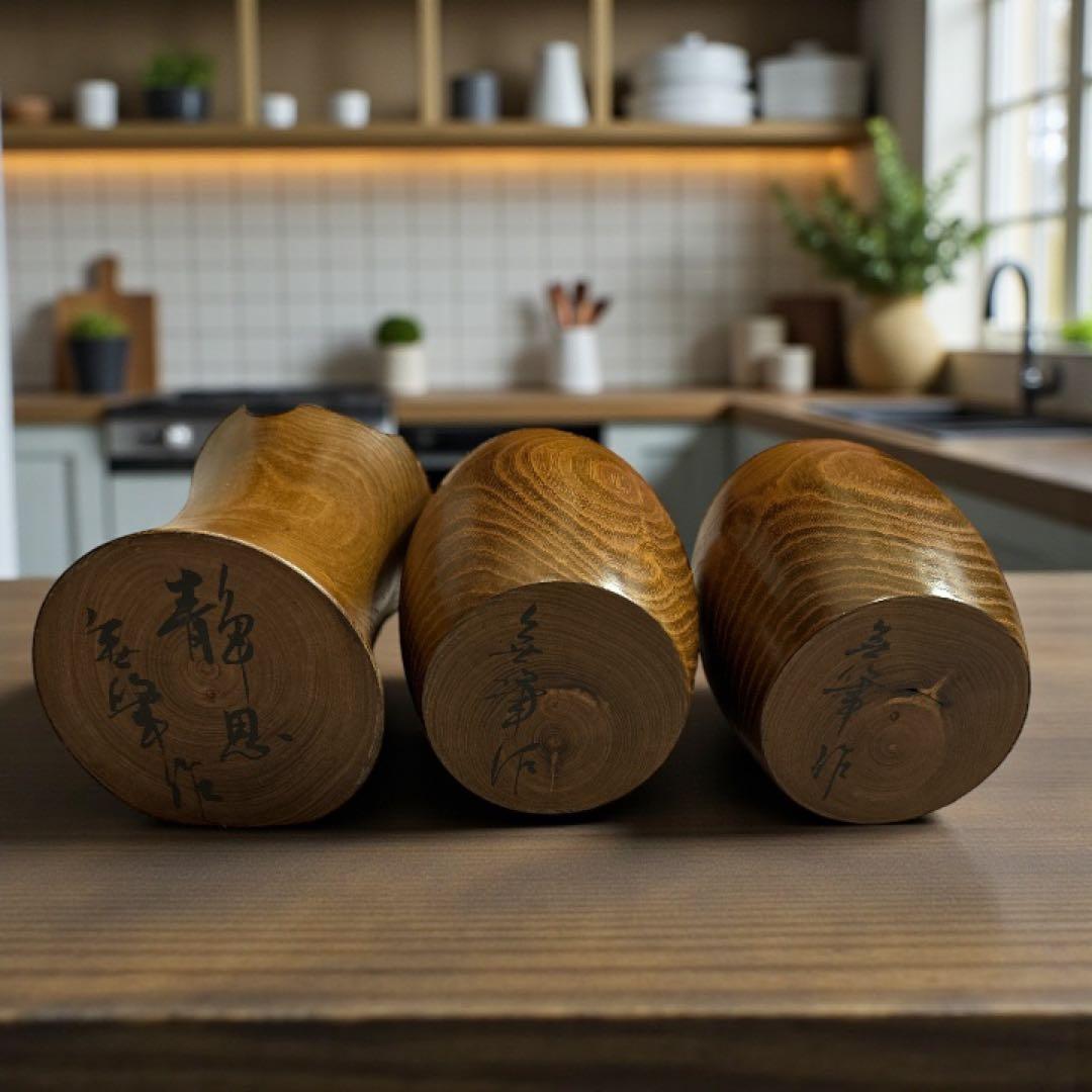 創作こけし 宮嶋無筆 静思 見ざる 聞かざる 言わざる 伝統工芸 3体セット