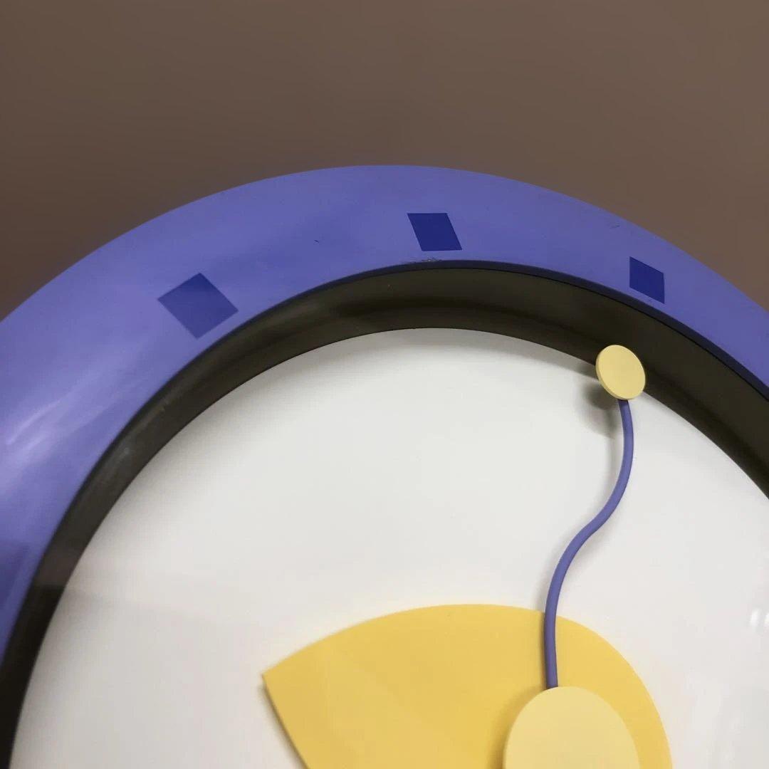 [希少] Lemnos レムノス ポストモダン 掛け時計 佐藤まどか 紫 日本製