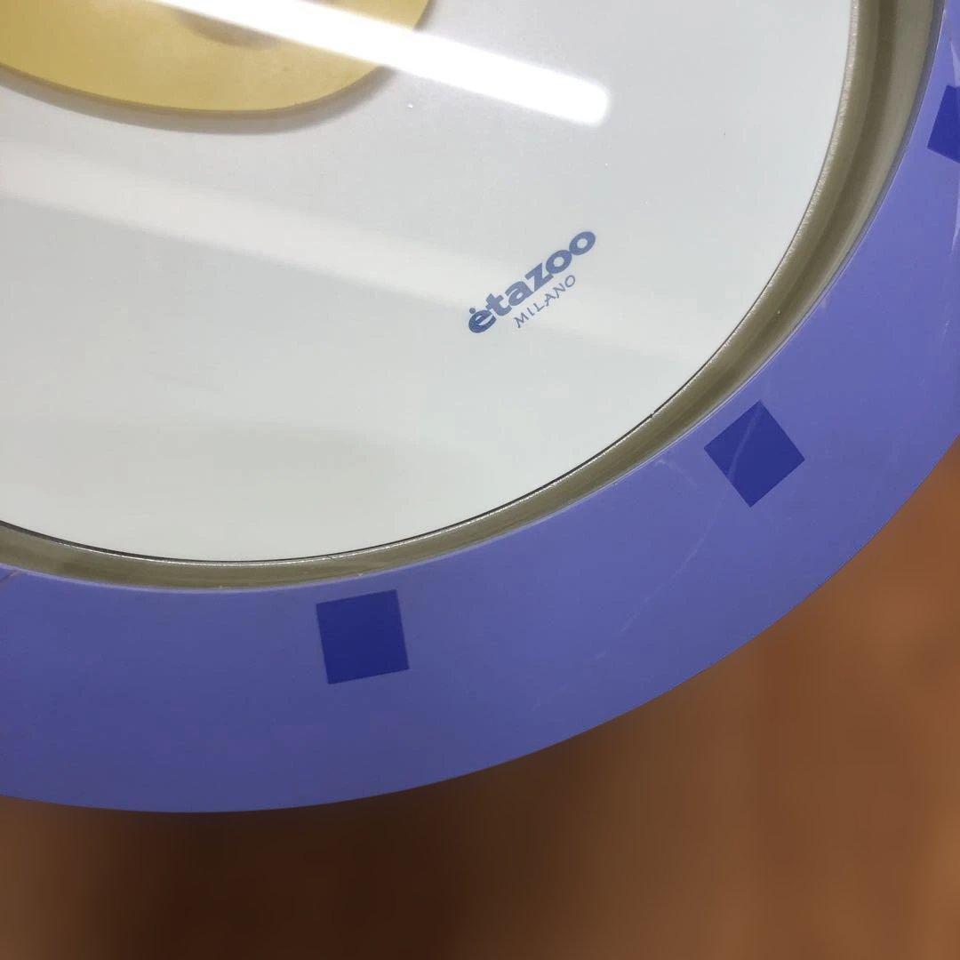 [希少] Lemnos レムノス ポストモダン 掛け時計 佐藤まどか 紫 日本製