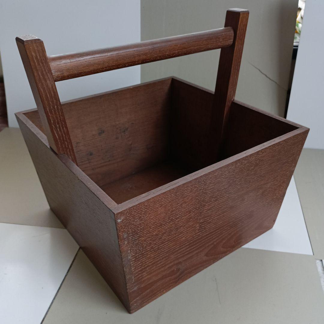 桑炭斗　茶道具　アンティーク インテリア　箱炭斗　美術品