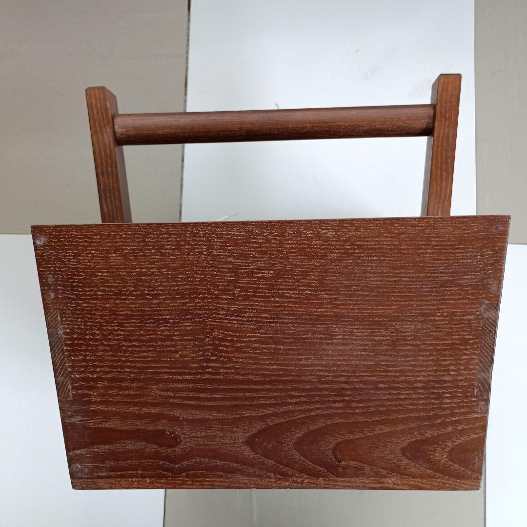 桑炭斗　茶道具　アンティーク インテリア　箱炭斗　美術品