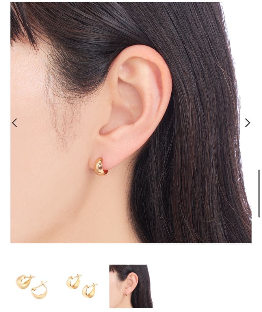 ジュエリーツツミ K18イエローゴールドピアス TSUTSUMI