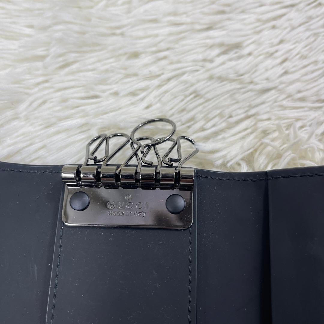 極美品‼️GUCCI ６連キーケース　インターロッキング　GG柄　グッチシマ