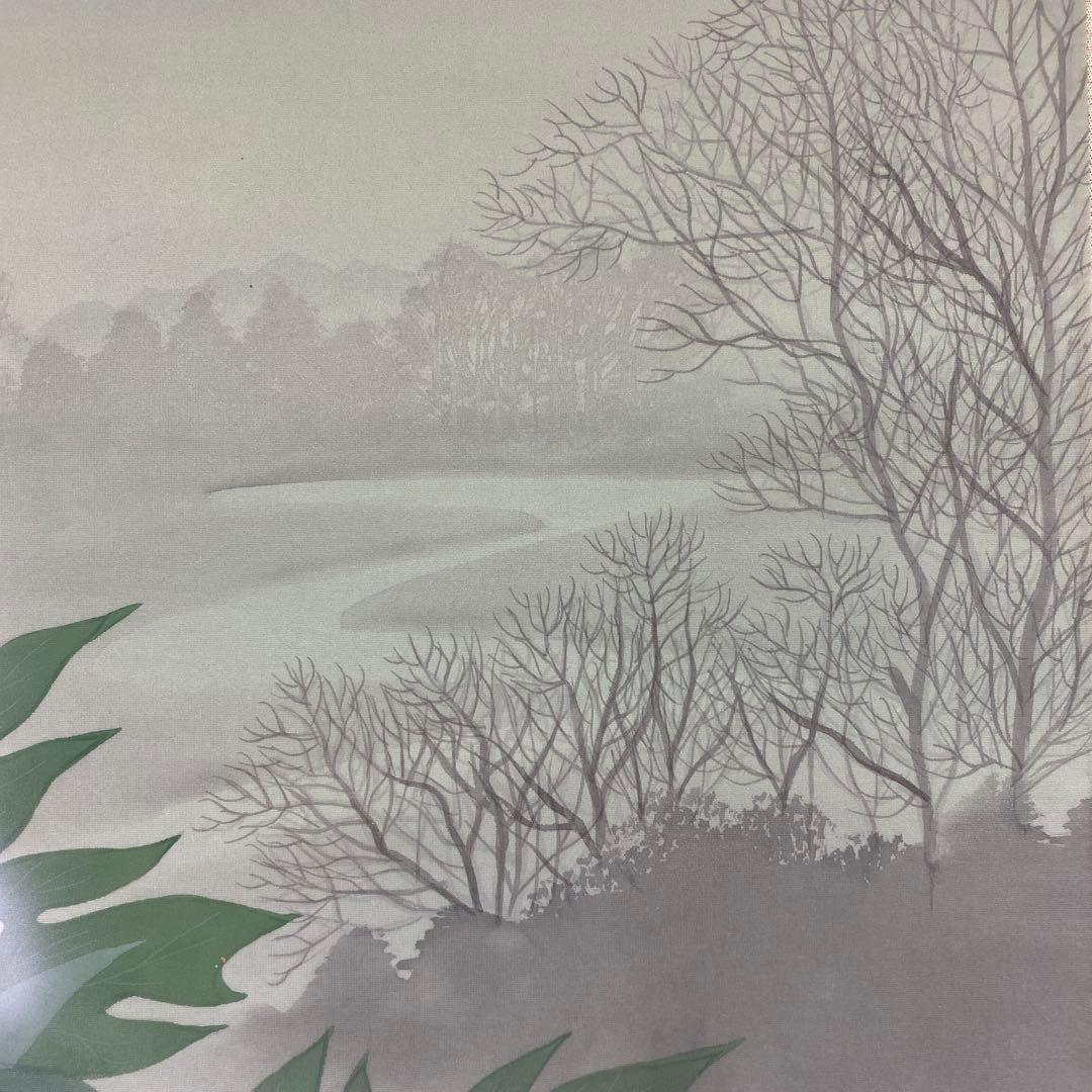 美品 掛け軸 小野守鳳作 牡丹図 共箱 太巻き付 真筆証明書付き 四季花