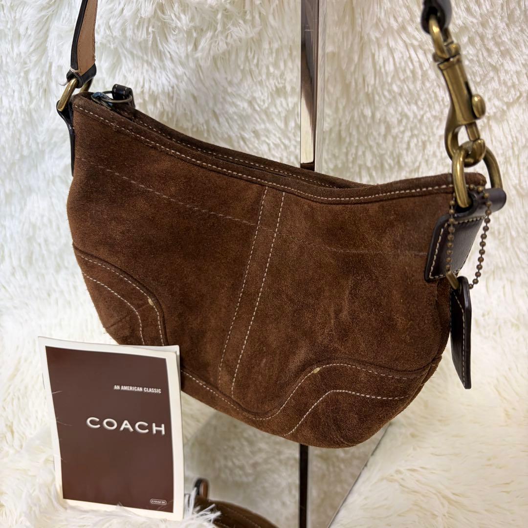 コーチ　coach スエード　ハンドバッグ