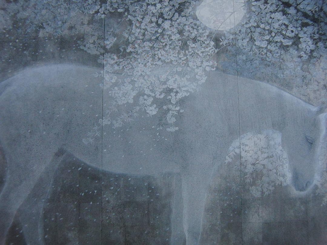 西田俊英、【きさらぎの月】、希少な額装用画集より、新品額装付、