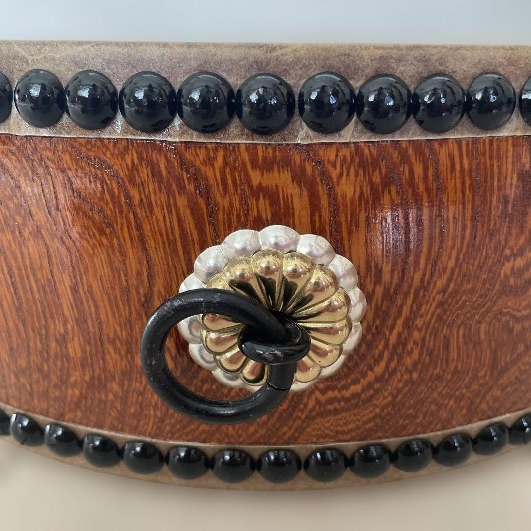 和太鼓 平太鼓 32cm 和楽器 上鳴 日本製　くりぬき　本革 1尺5分