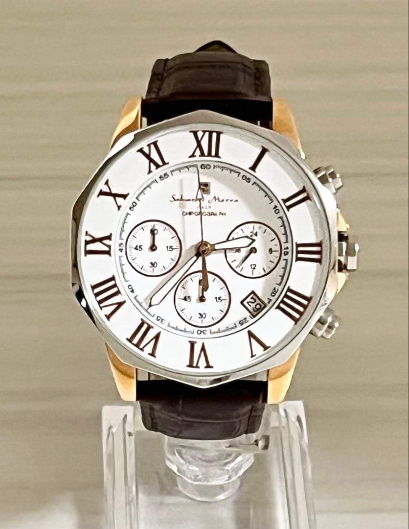 【電池交換済み】　サルバトーレマーラ クロノグラフ メンズ