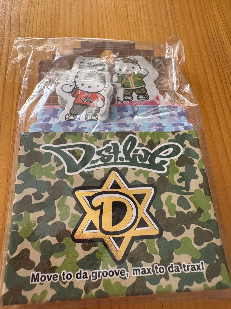 ハローキティ D-st.live 迷彩 メモ帳 当時物 平成レトロ 新品未使用