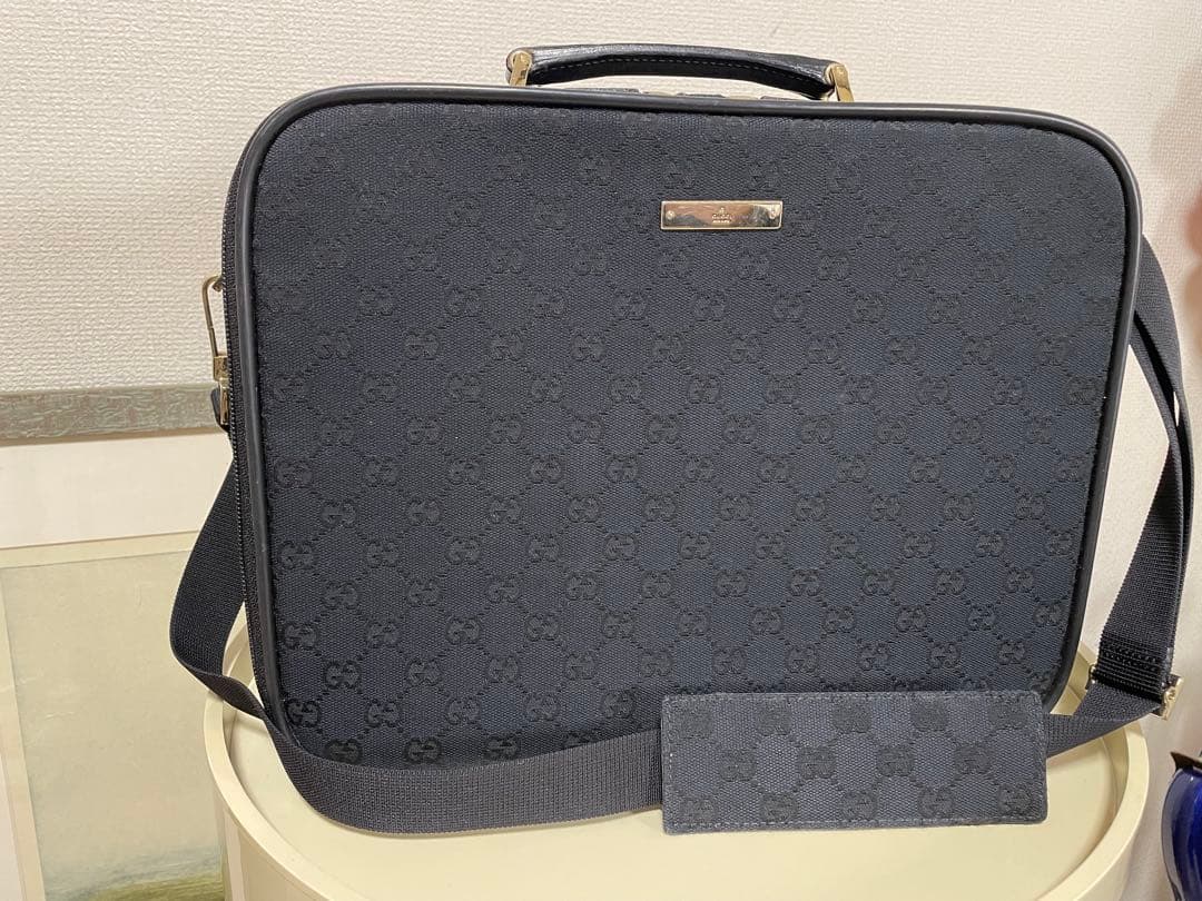 グッチ GUCCI 2wayビジネスバッグ ggキャンバス黒 0190423