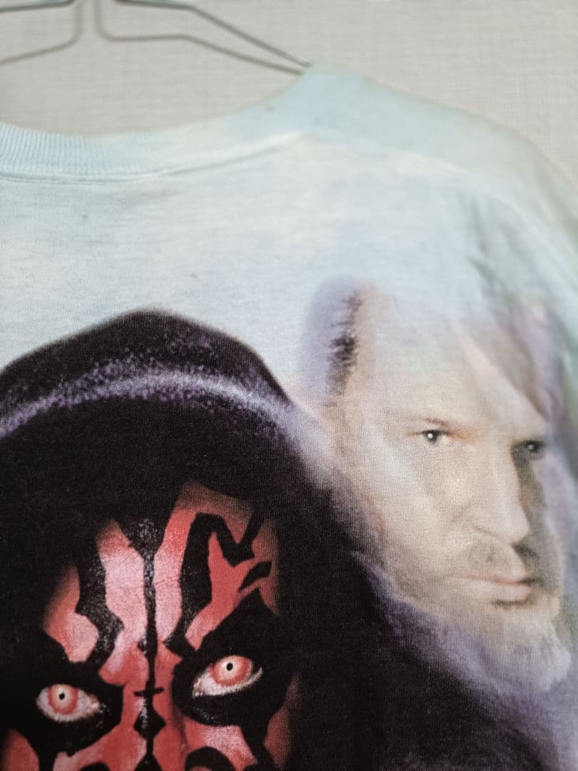 訳あり　スターウォーズ 　リキッドブルー 半袖Tシャツ タイダイ柄