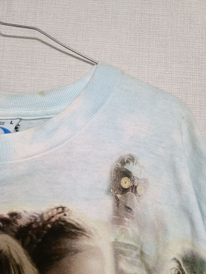 訳あり　スターウォーズ 　リキッドブルー 半袖Tシャツ タイダイ柄