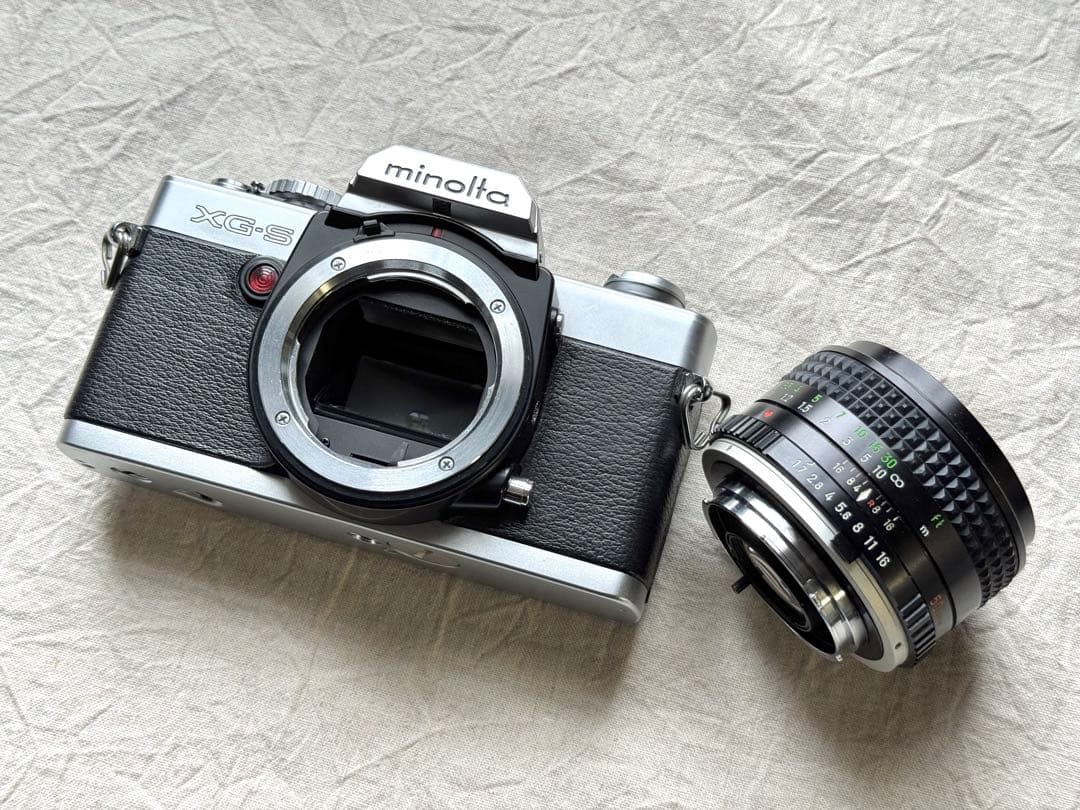 ⌘完動品！ モルト交換済み！ 作例あり MINOLTA XG-S⌘