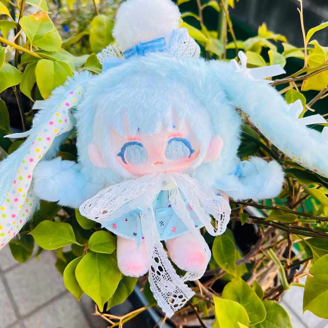 H*o様 自作ぬい みずいろうさぎちゃん 無属性ぬいぐるみ
