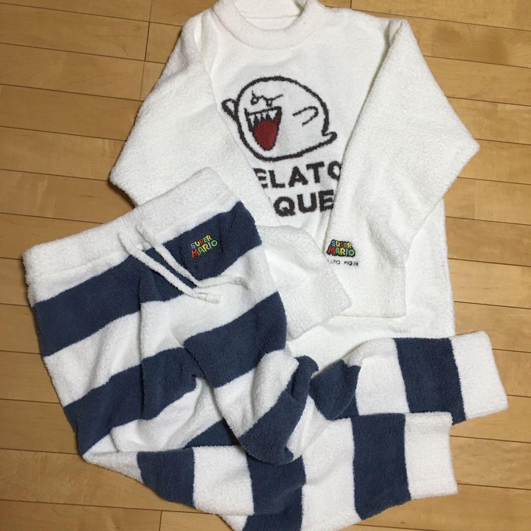 ジェラピケ　ルームウェア　上下セット　スーパーマリオ-テレサ