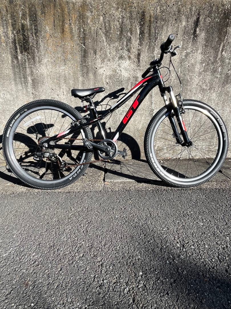 引取限定 GT ストンパー プライム 黒 赤 24インチ マウンテンバイク