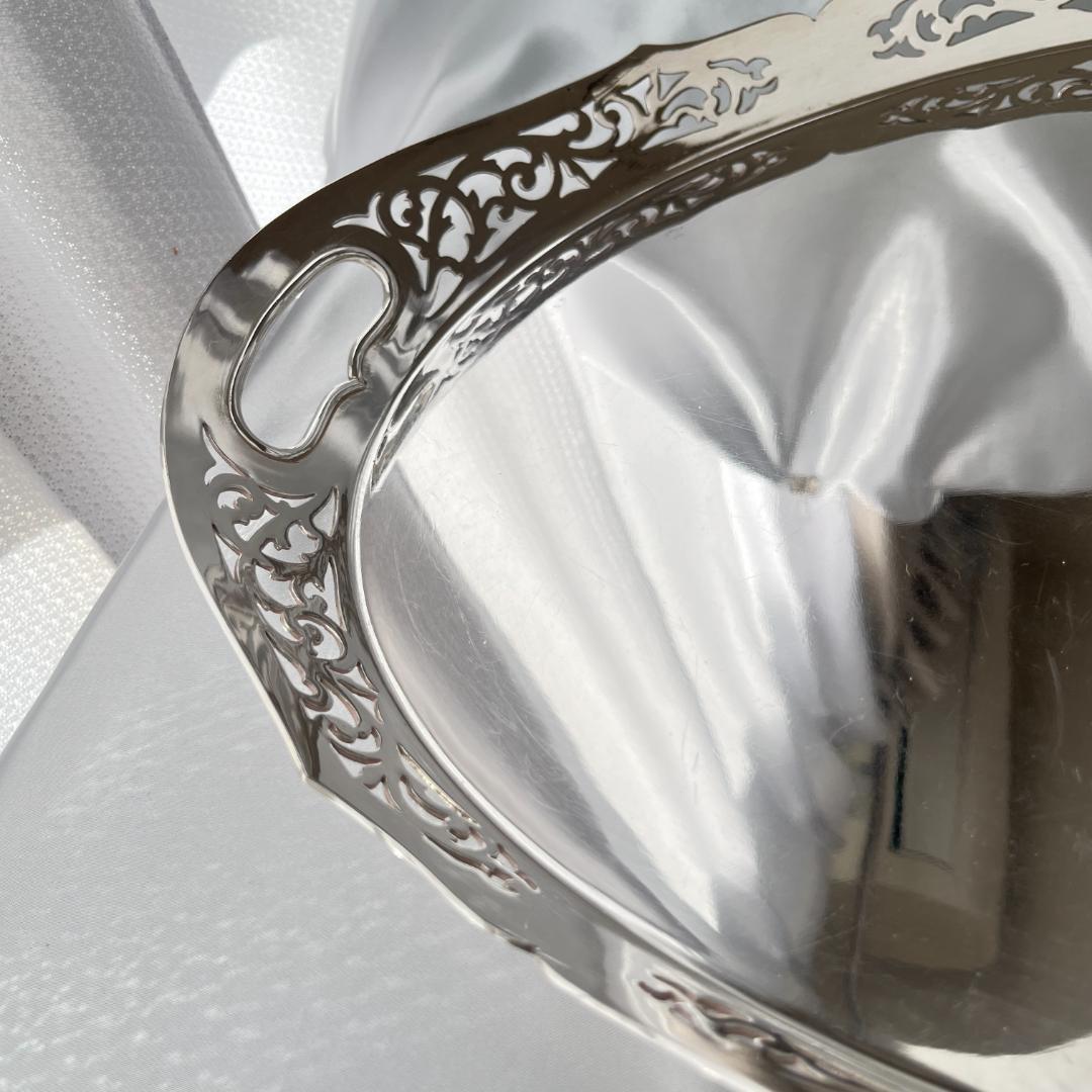 【e Heath & Co】 アールヌーボー 透かしのトレー 46cm