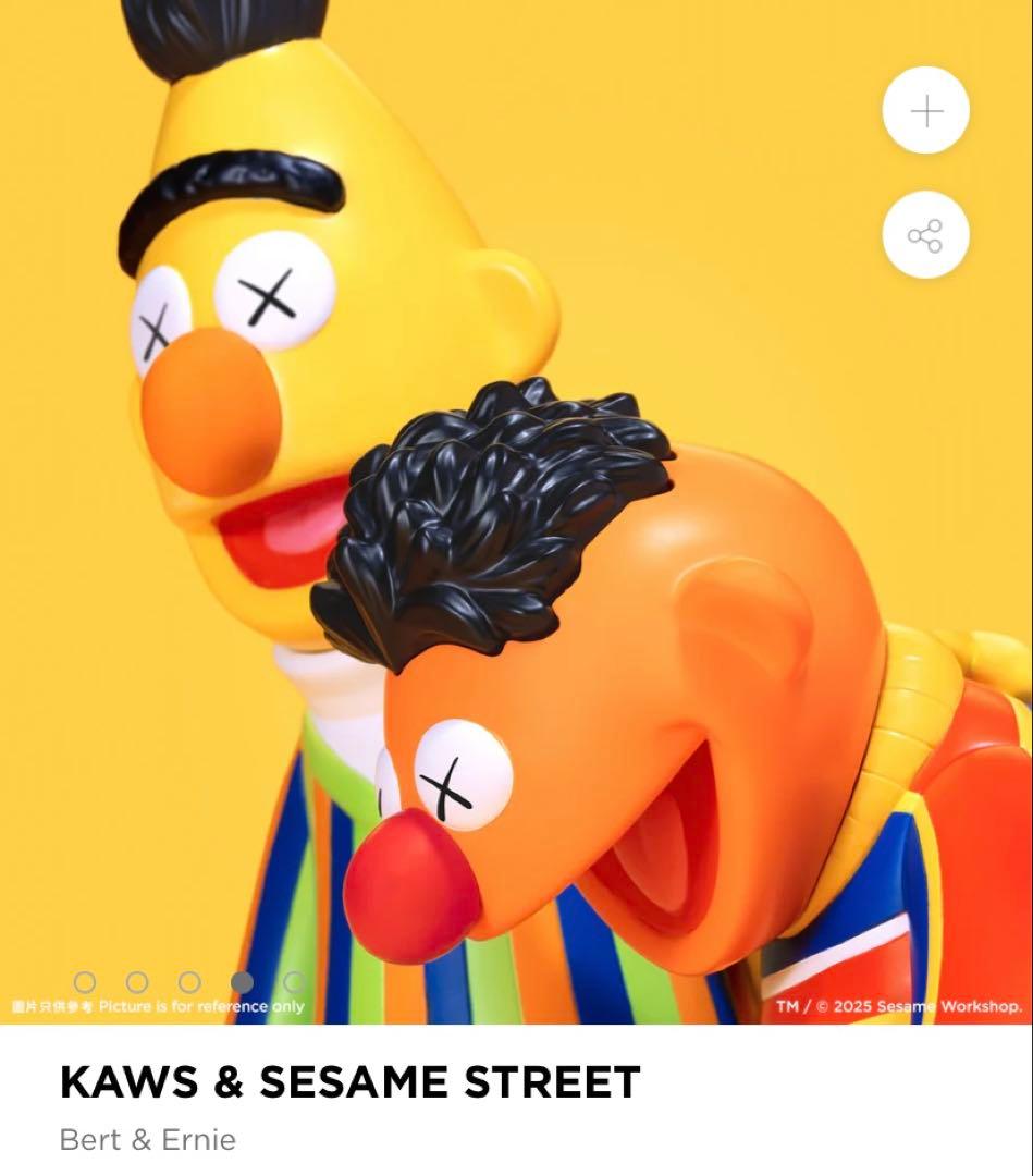 【正規品 未開封】KAWS カウズ×セサミストリート バート&アーニー