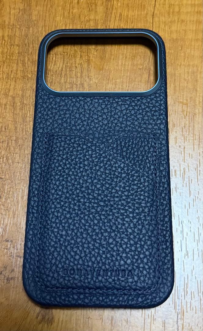 BONAVENTURA ネイビー レザーケース　iPhone17Pro max
