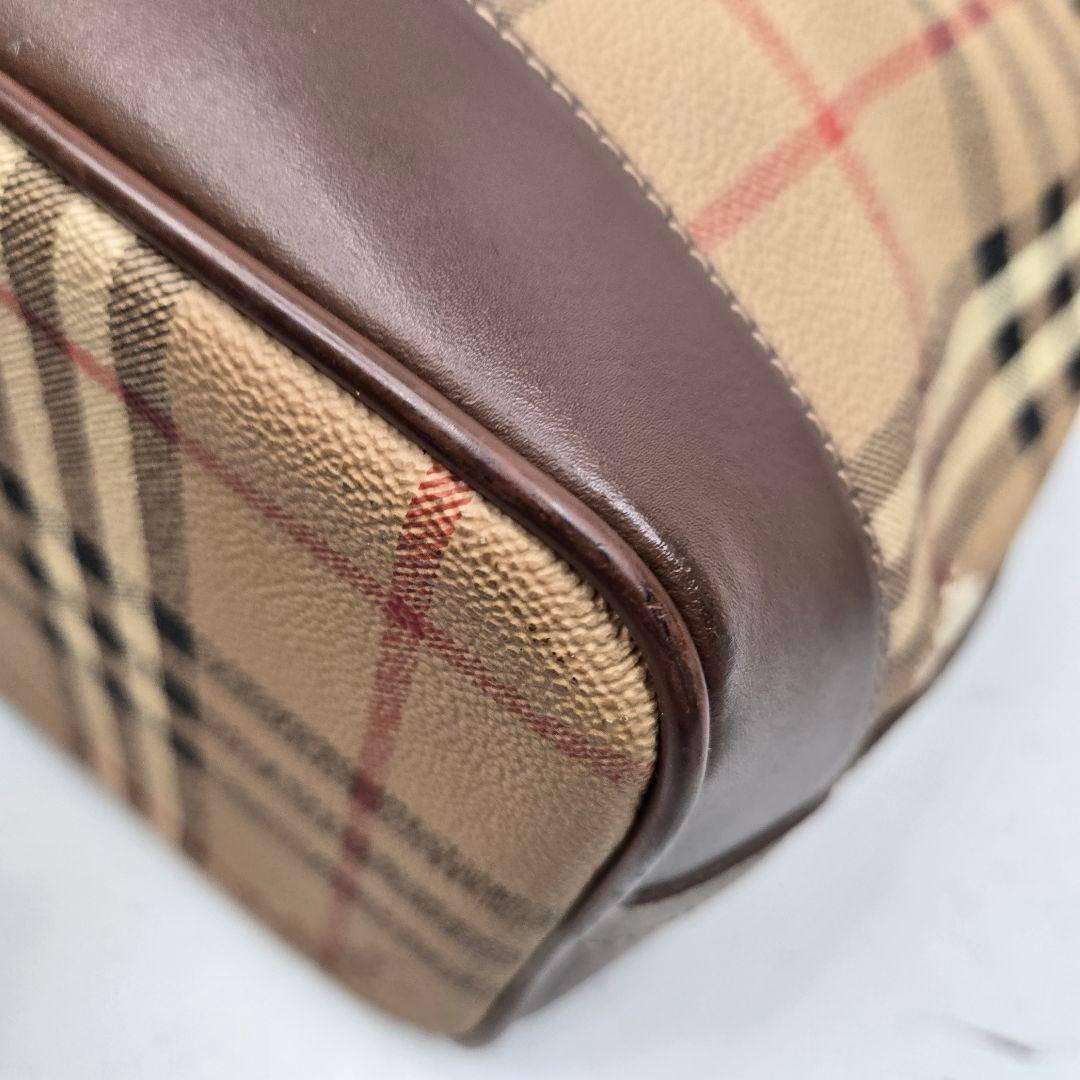 BURBERRY 巾着 ショルダーバッグ シャドーホース ノバチェック