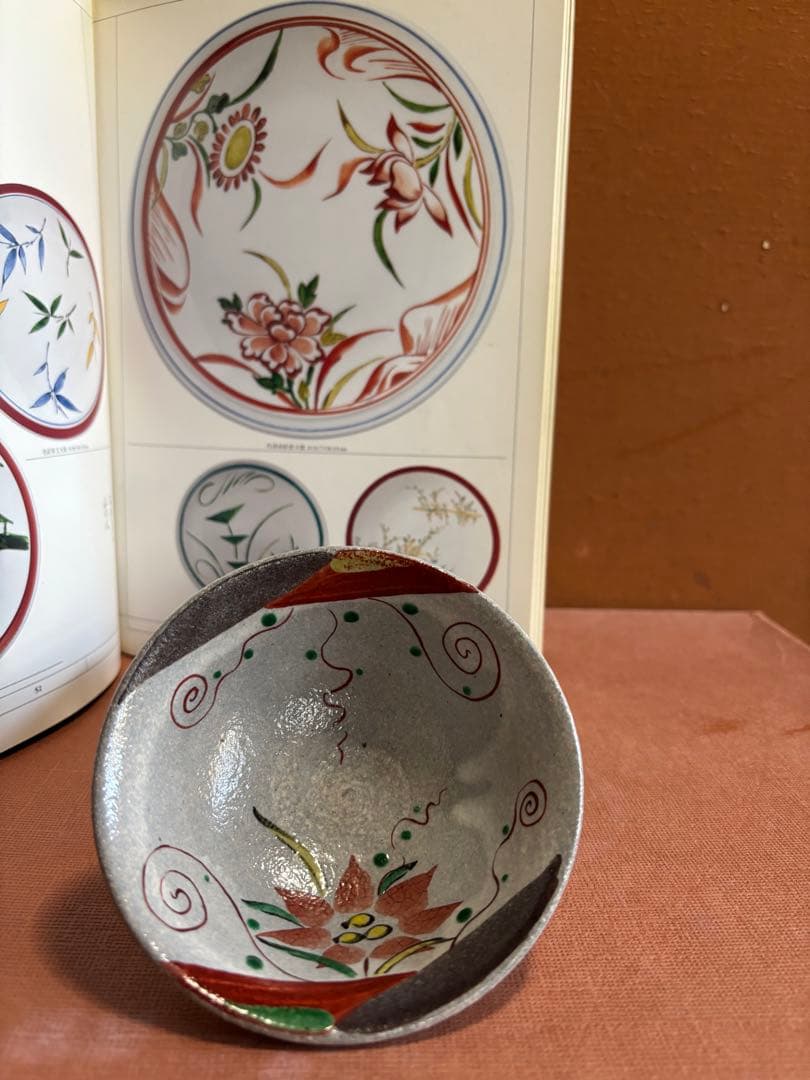 やまちゃん大英博物館日本人初個展鬼才澤田痴陶人作呉須赤絵花蔦文高台碗未使用