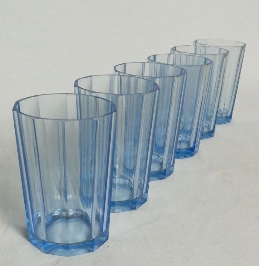 レトロ　アンティーク　ビンテージ　ガラスグラス　タンブラー　6客