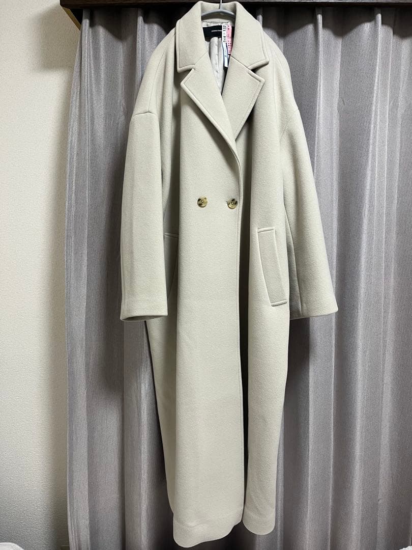 JOURNAL STANDARD ダブルモッサロングコート アイボリー Sサイズ