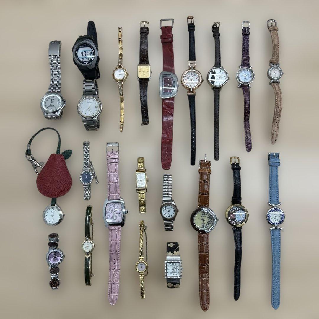 時計まとめ売り　カシオ　セイコー　アルバ　ゲス等