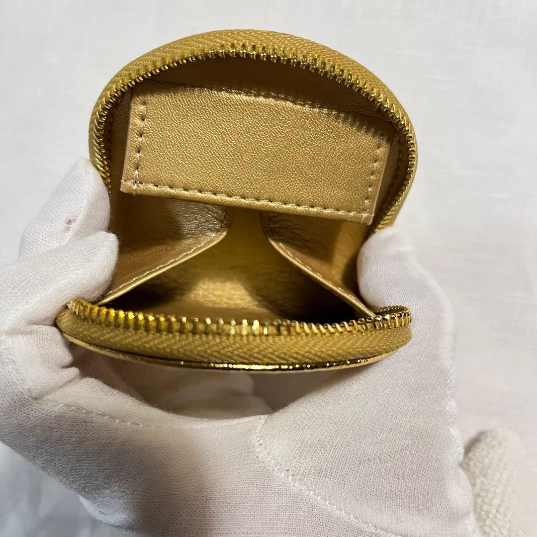 t*a様 皇居購入ゴールド ラウンドファスナー ケース　美品