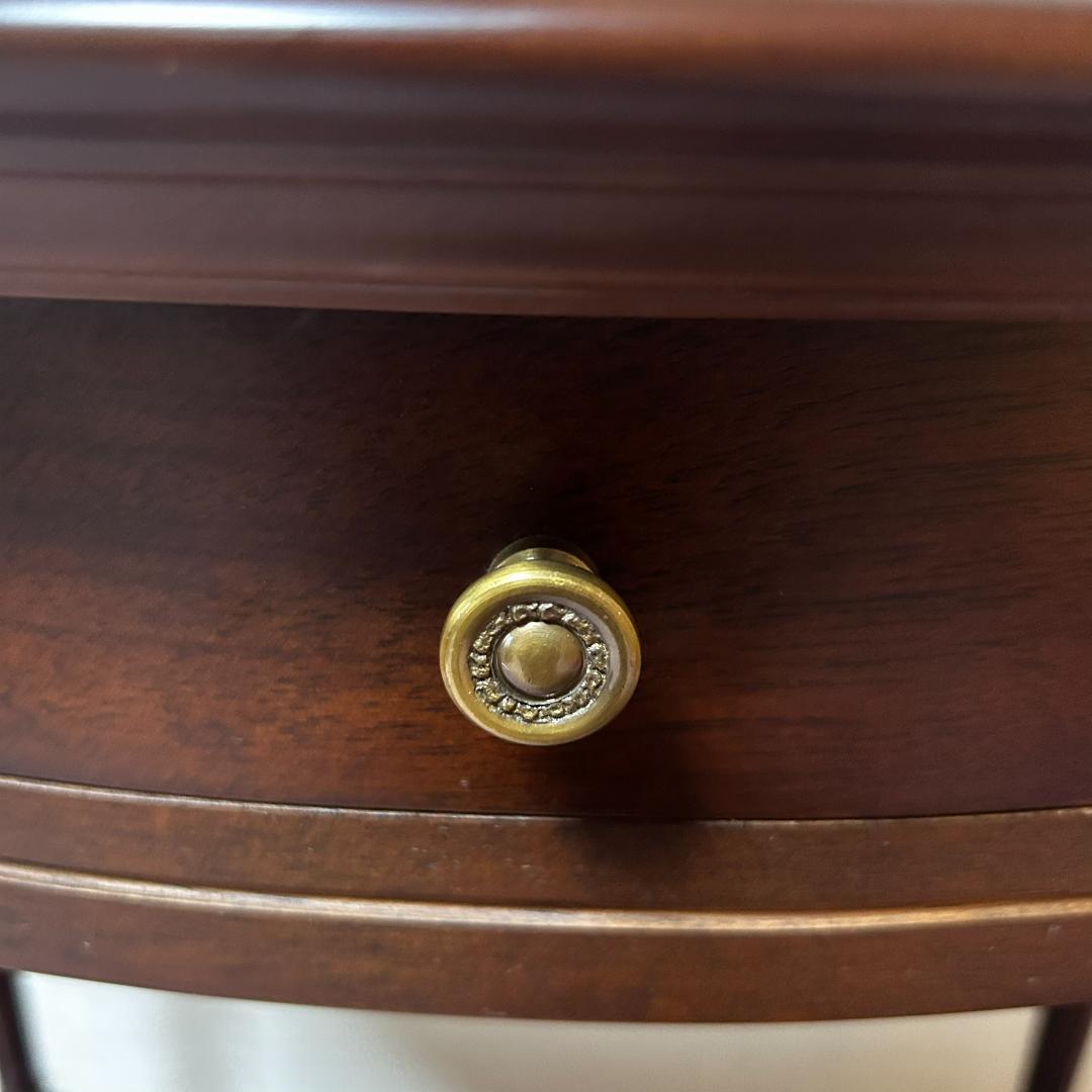 LA CASE　ラカーサ　木製　オーバル型　コンソールテーブル　引き出し付き