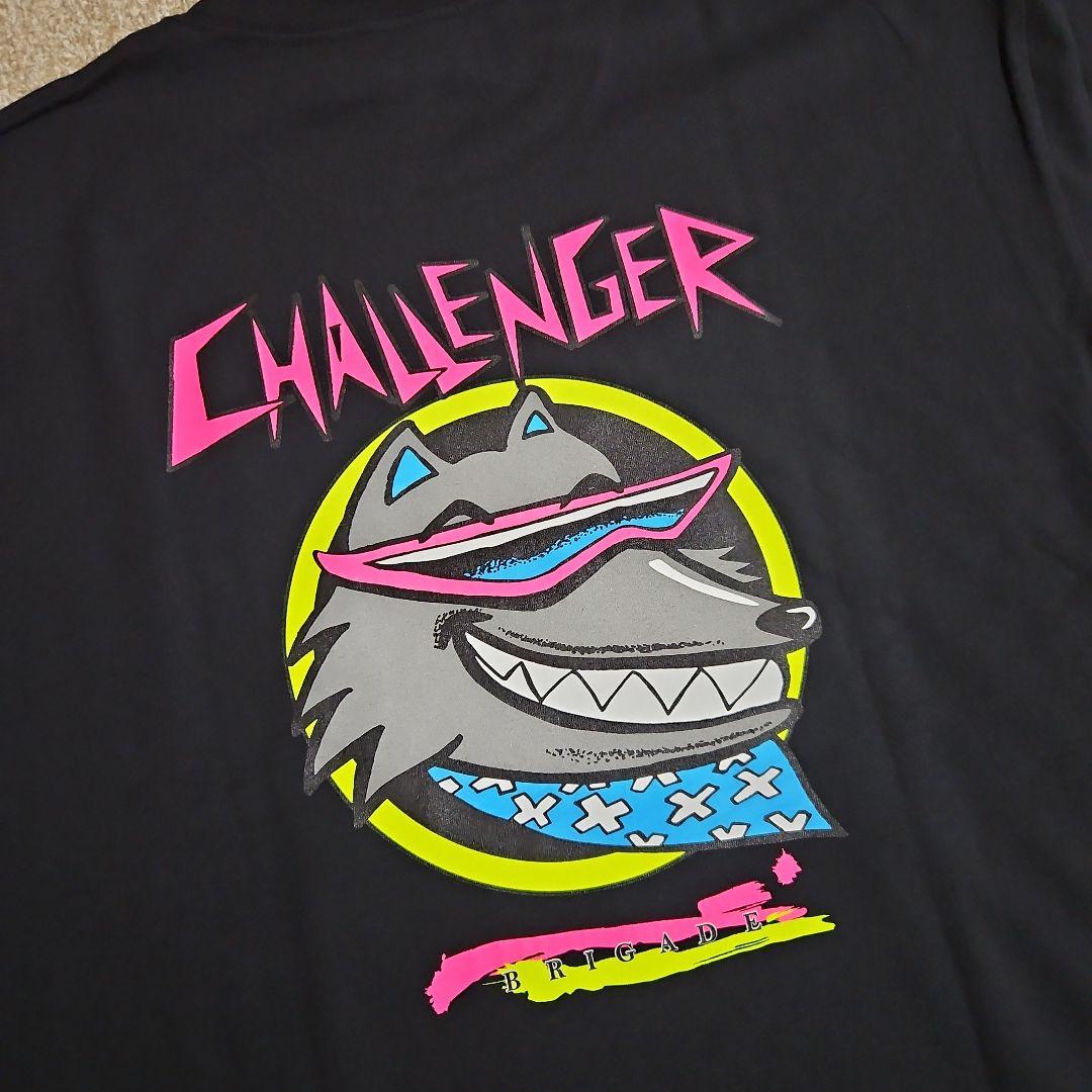 【CHALLENGER】NEON WOLF Tシャツ Black（XL）
