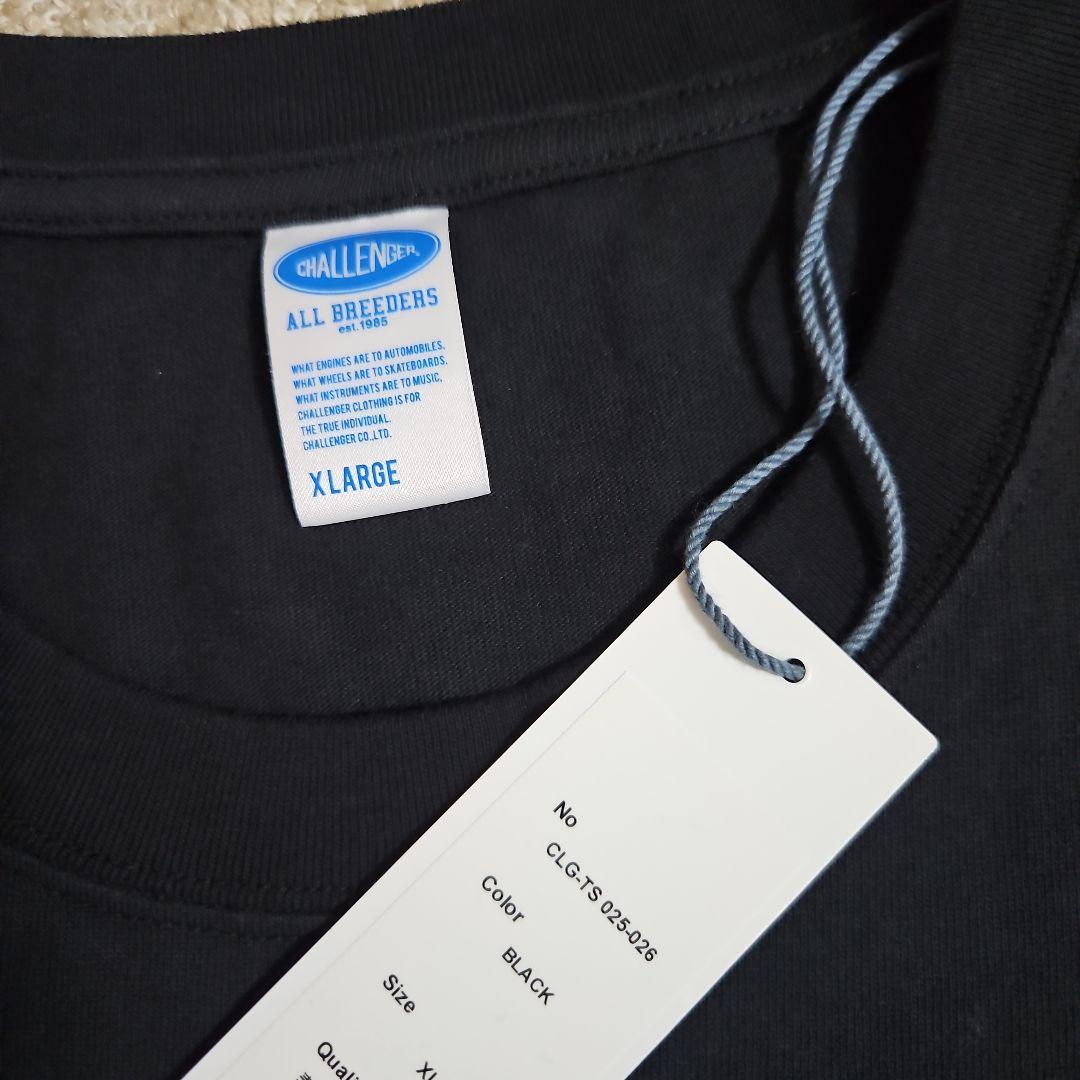 【CHALLENGER】NEON WOLF Tシャツ Black（XL）