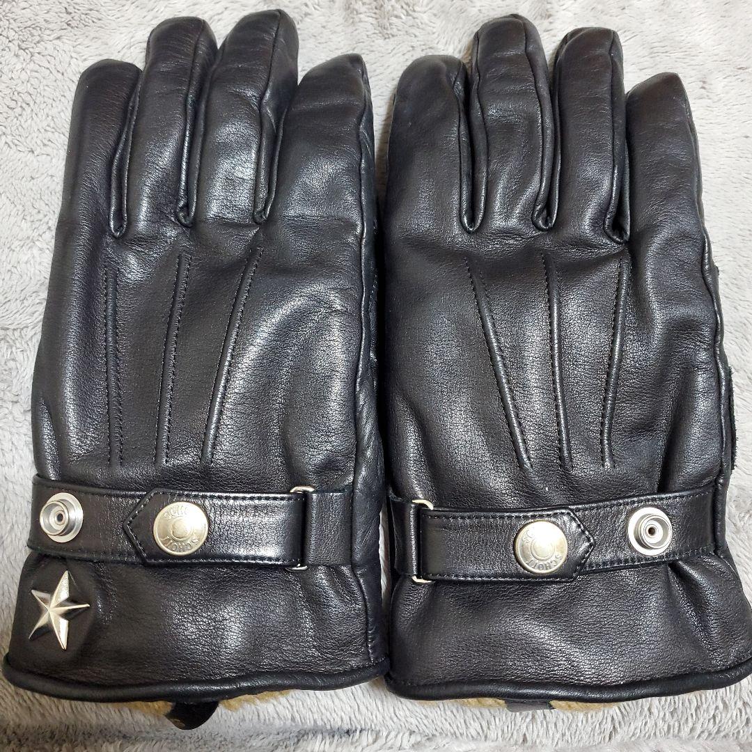 【美品土日最終超特価】Schott ワンスター レザーグローブ 革手袋 Lサイズ