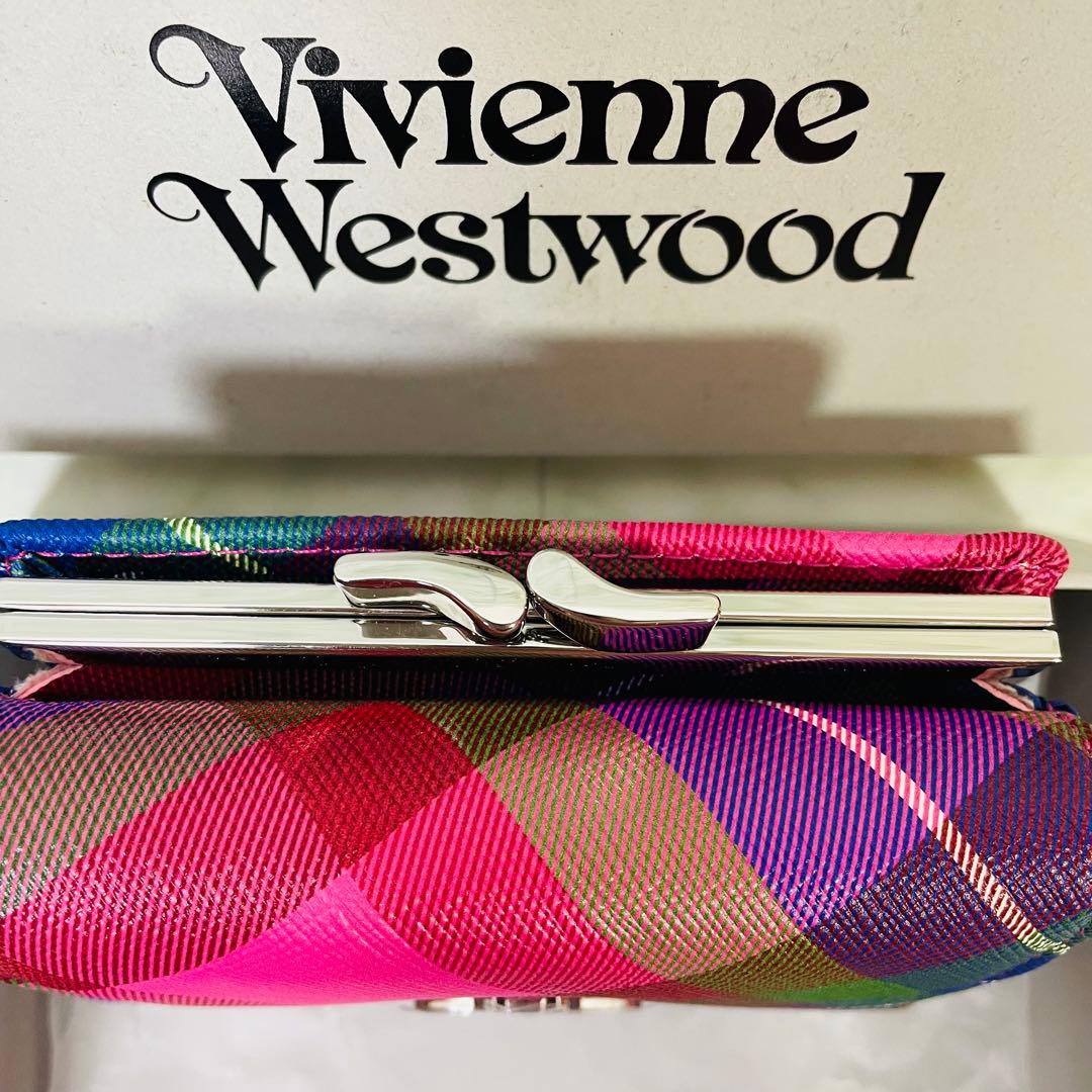 【新品】Vivienne Westwood財布レディース　マルチカラー　がま口