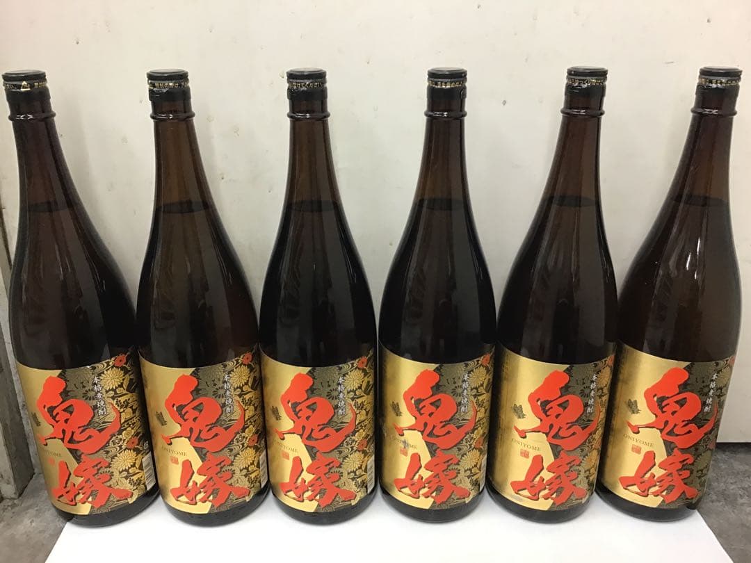 【岩川醸造】 ★★ むぎ焼酎　鬼嫁 ★★　1.8Ｌ　25度　1ケース（６本入）