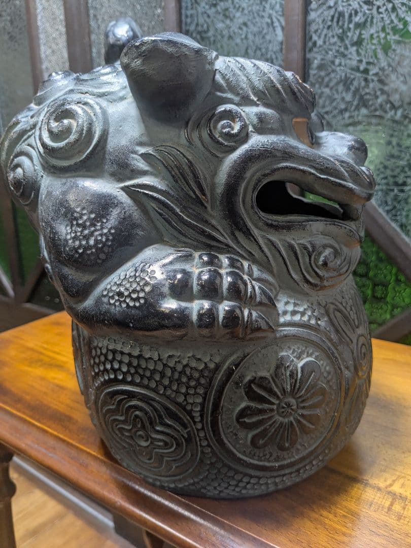 骨董品 オブジェ シーサー 置物 時代物 アンティーク