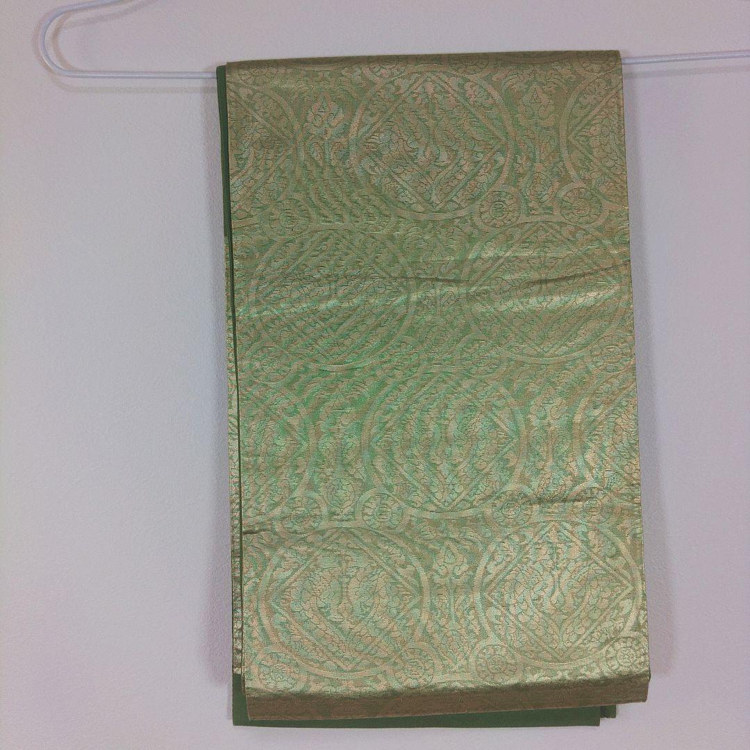 格安！　振袖フルセット　9点　成人式　結婚式　前撮り　白　ホワイト　袋帯　黄緑