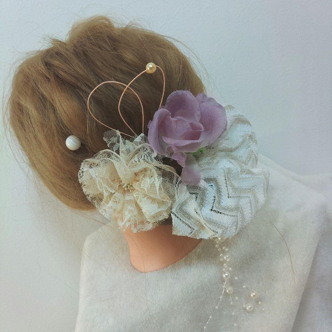 格安！　振袖フルセット　9点　成人式　結婚式　前撮り　白　ホワイト　袋帯　黄緑