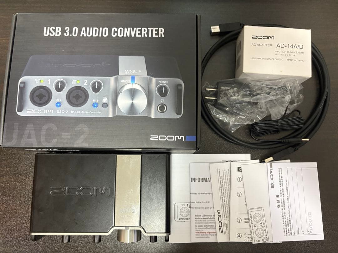 ZOOM UAC-2 USB 3.0 オーディオインターフェイス アダプター付