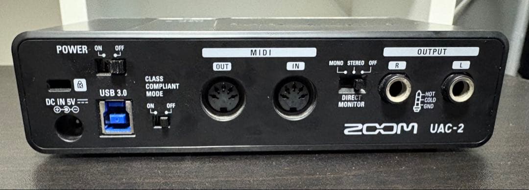 ZOOM UAC-2 USB 3.0 オーディオインターフェイス アダプター付