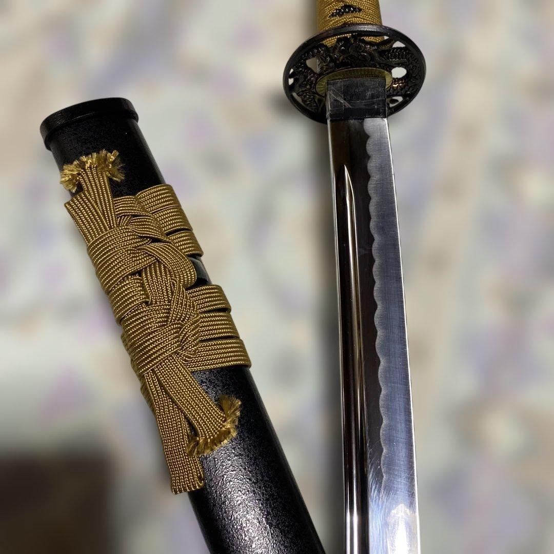 高級模造刀 近藤勇拵え 長曽根虎徹 金茶柄