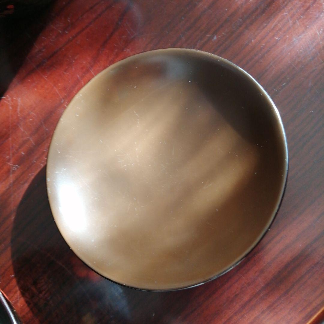 木製漆器　長寛好末広形吸物椀　10客　12cm　明治～大正期