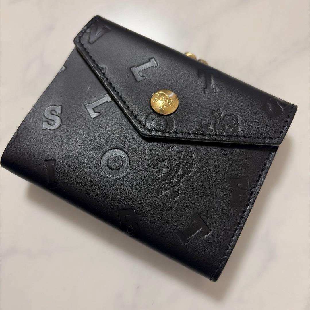 【新品未使用】IL BISONTE イルビゾンテ 牛革 二つ折り財布 イタリア製