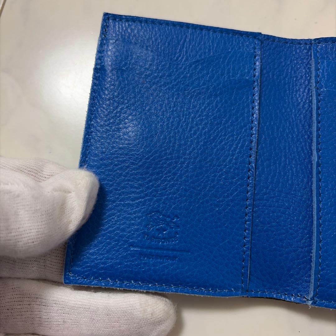 【新品未使用】IL BISONTE イルビゾンテ 牛革 二つ折り財布 イタリア製