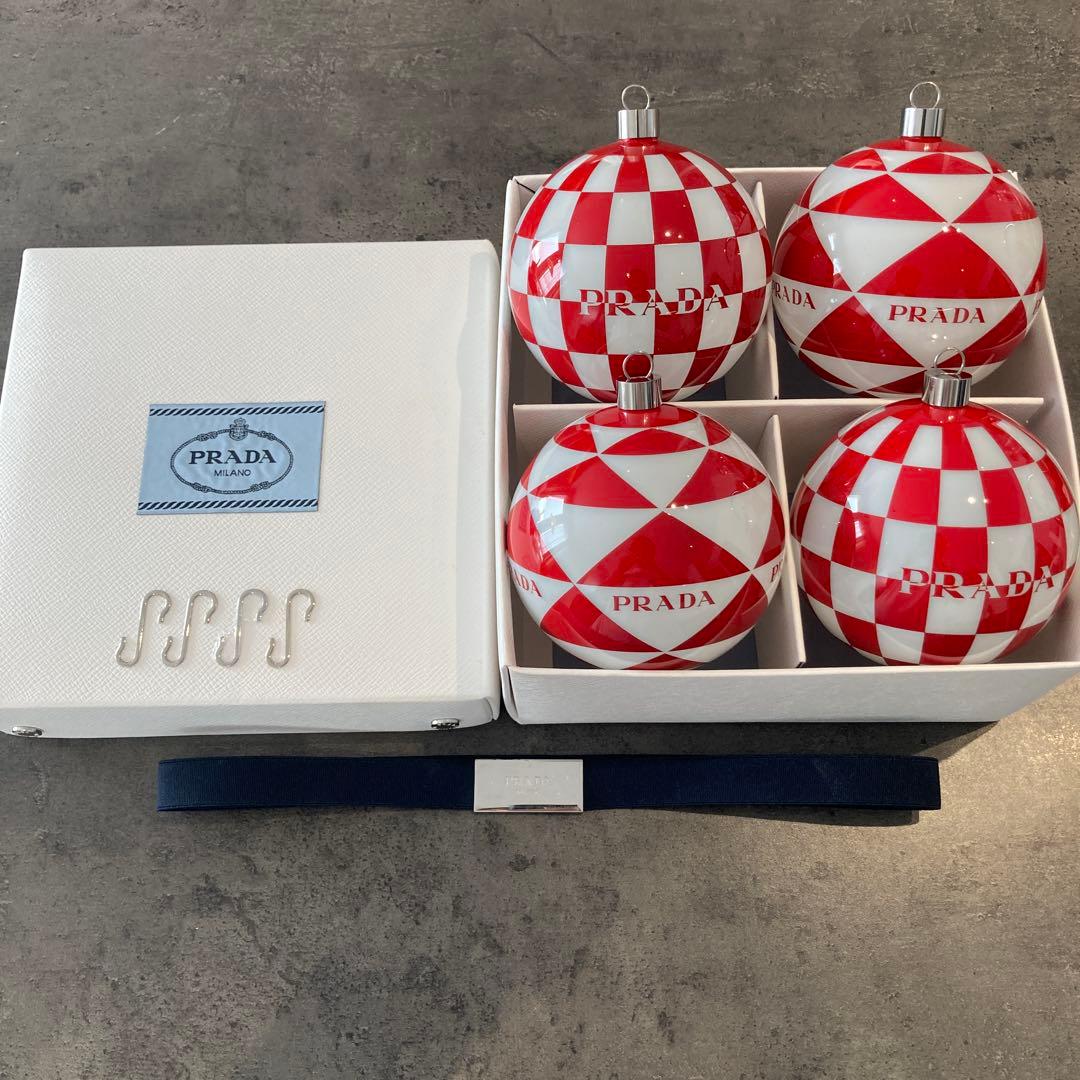 【極美品】PRADA プラダ クリスマスオーナメント ガラス飾り